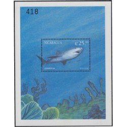 Nicaragua HB 308 2000 Fauna Marina Tiburón Tigre MNH Nicaragua HB 308 2000 Fauna Marina Tiburón Tigre MNH