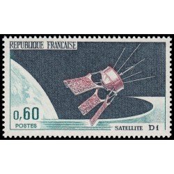 AST/S France Francia Nº 1476 1966 Lanzamiento del Satélite D1 (Sahara) Lujo AST/S France Francia Nº 1476 1966 Lanzamiento del Satélite D1 (Sahara) Lujo