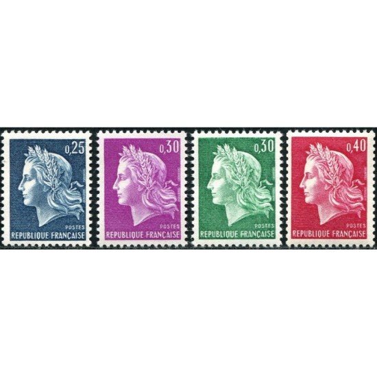 France Francia Nº 1535/36B 1967 - 69 Marianne de Cheffer MNH France Francia Nº 1535/36B 1967 - 69 Marianne de Cheffer MNH