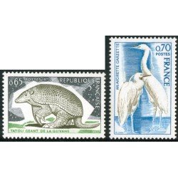 FAU4/S France Francia Nº 1819/20 1974-75 Protección de la naturaleza Lujo FAU4/S France Francia Nº 1819/20 1974-75 Protección de la naturaleza Lujo