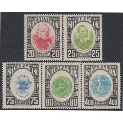 Nicaragua 749/53 1950 75º Aniversario de la UPU MNH Nicaragua 749/53 1950 75º Aniversario de la UPU MNH