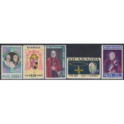 Nicaragua 841/45 1959 Visita del Cradenal Francois Joseph Spellman MNH