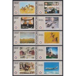 Nicaragua 1041/50 1976 200 Años de la Independencia de Estados Unidos MNH