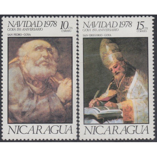 Nicaragua 1114/15 1978 Navidad Chritsmas MNH