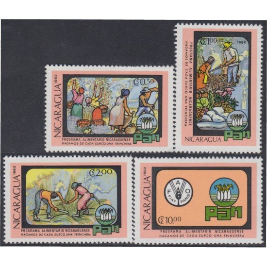 Nicaragua 1204/07 1982 Programa alimentario Nicaragüense MNH