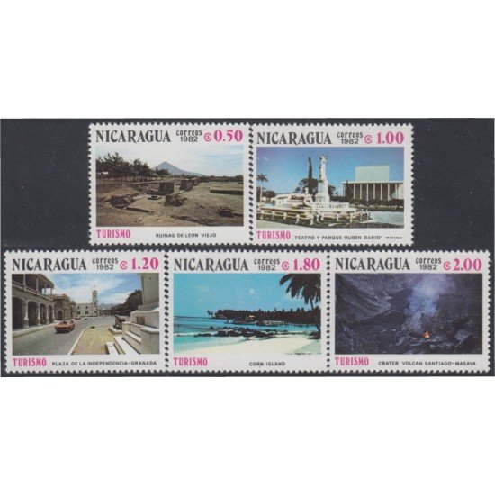 Nicaragua 1208/12 1982 Turismo tourism MNH