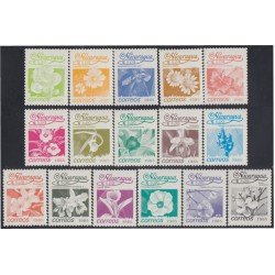 Nicaragua 1386/1401 1985 Serie Antigua Flores Flowers MNH