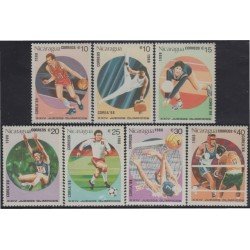 Nicaragua 1493/99 1988 Juegos Olímpicos de Verano MNH