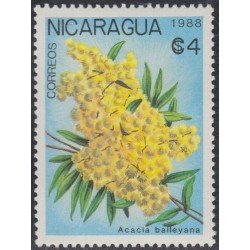 Nicaragua 1513 1988 Flora Flor indígena Flower MNH