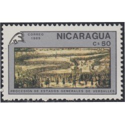 Nicaragua 1515 1989 Bicentenario de la Revolución Francesa MNH