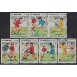 Nicaragua 1523/29 1990 Copa Mundial de Fútbol Italia 90 MNH