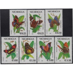Nicaragua 1582/88 1991 Fauna Mariposas Butterflys MNH