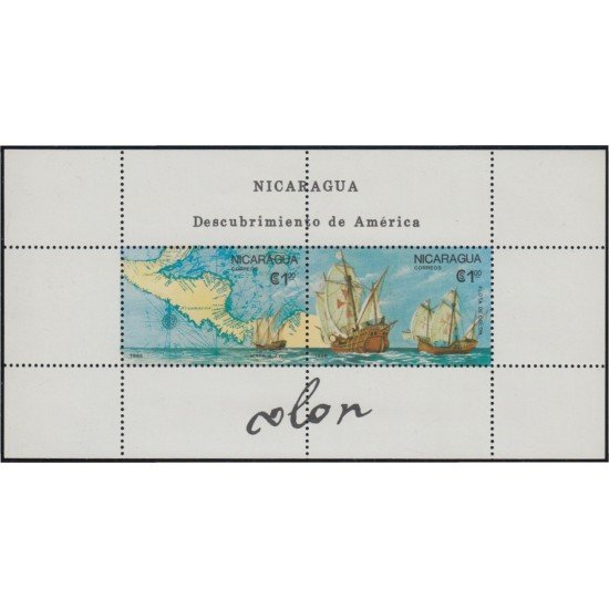 Nicaragua 1433/34 1986 500º Aniversario del descubrimiento de América por Cristó