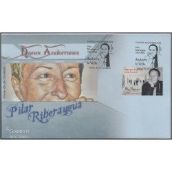 Andorra Española 460 2017 Pilar Riberaygua SPD Sobre Primer día