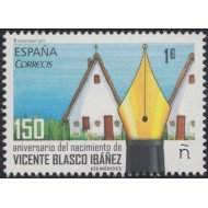 España Spain 5122 2017 150 Años del nacimiento de Blasco Ibañez MNH