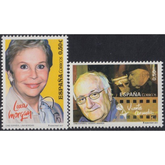 España Spain 5151/52 2017 Cine Español Lina Morgan Vicente Aranda MNH