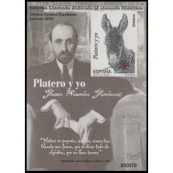 España Spain Prueba de lujo 119a 2014 Juan Ramón Jiménez Platero y Yo 