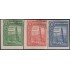 Uruguay 331/333 1927 Exposición filatélica de Montevideo Usado 