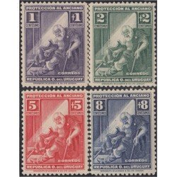 Uruguay 410/413 1930 Protección al Anciano MH Uruguay 410/413 1930 Protección al Anciano MH