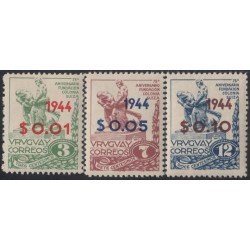 Uruguay 552/54 1944 75º Aniversario de la Colonia de Suiza MNH