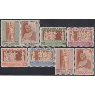 Uruguay 583/90 1948 Inauguración del monumento al escritor José Enrique Rodo MNH