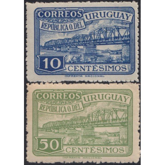 Uruguay 591/92 1948 Amistad Brasil- Uruguay MNH Uruguay 591/92 1948 Amistad Brasil- Uruguay MNH