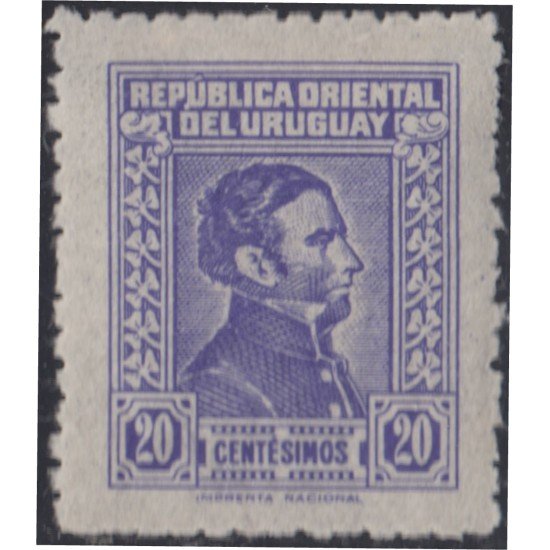 Uruguay 596 1949 Serie antigua Artigas Tipo ab Litografía MNH