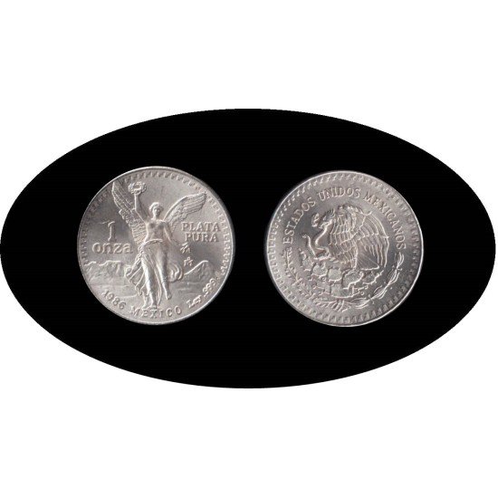 Méjico Mexico 1986 1 Onza Libertad Liberty Plata Silver Ag