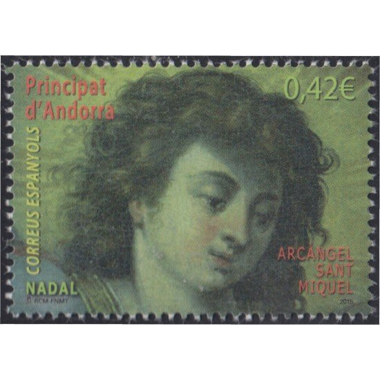 Andorra Española 437 2015 Navidad Arcángel San Miguel MNH Andorra Española 437 2015 Navidad Arcángel San Miguel MNH