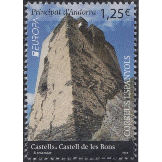 Andorra Española 454 2017 Castillo de les Bons MNH Andorra Española 454 2017 Castillo de les Bons MNH