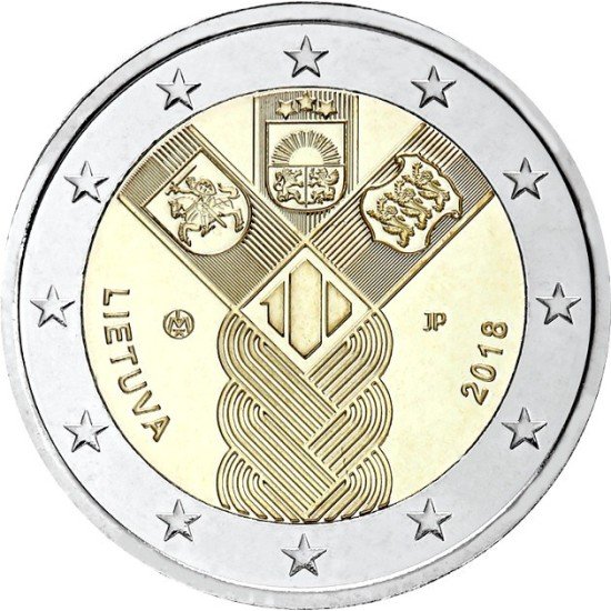 Lituania 2018 2 € euros conmemorativos  Estados Bálticos 