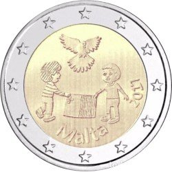 Malta 2017 2 € euros conmemorativos Solidaridad y paz Malta 2017 2 € euros conmemorativos Solidaridad y paz