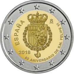 España 2018 2 € euros conmemorativos  50 Av. Felipe VI 