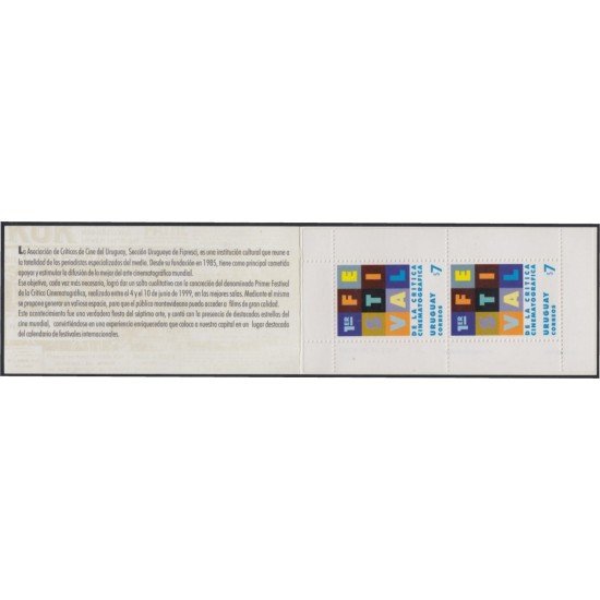 Uruguay 1831 1999 1º Festival de la crítica cinematográfica carnet MNH 