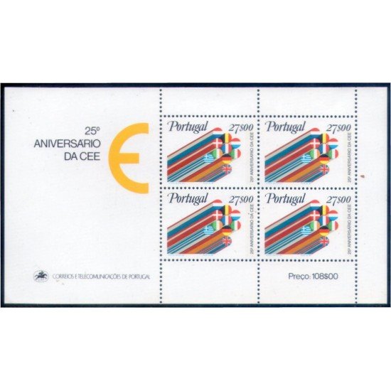 Portugal HB 35 1982 25 Aniversario de la comunidad económica Europea MNH