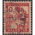 Suiza Switzerland 150 10 Céntimos Pro Juventud Matasellado