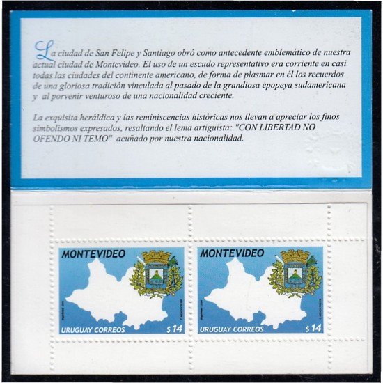 Uruguay C2170 2004  Escudo de  Montevideo carnet MNH