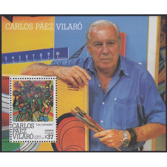 Uruguay HB 92 2011 Personalidades Carlos Páez Vilaró MNH