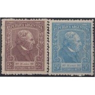 Argentina 256/57 1921 Centenario del nacimiento del General Bartolomé Mitre MH Argentina 256/57 1921 Centenario del nacimiento del General Bartolomé Mitre MH
