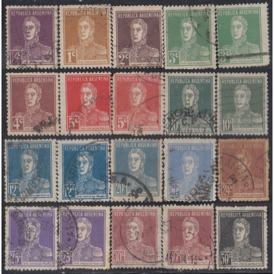 Argentina 296/08 1923/32 General José de San Martín Usados