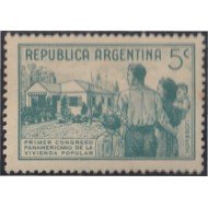 Argentina 408 1939 1º Congreso Panamericano de la vivienda Popular MH Argentina 408 1939 1º Congreso Panamericano de la vivienda Popular MH