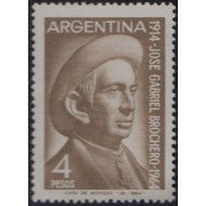 Argentina 686 1964 50 Años de la Muerte de Pedro José Gabriel Pacheco MNH