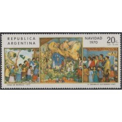 Argentina 877 1970 Navidad Chritsmas MNH