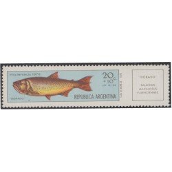 Argentina 879 1970 Sobrecarga Pro Infancia Pez Fish MNH