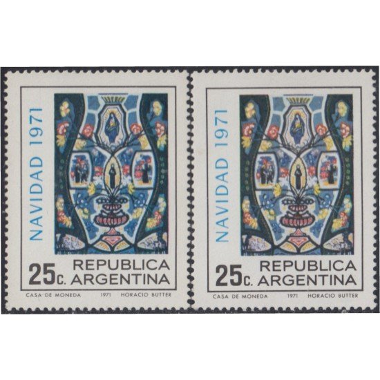 Argentina 909/909A 1971 Navidad Chritsmas MNH Argentina 909/909A 1971 Navidad Chritsmas MNH