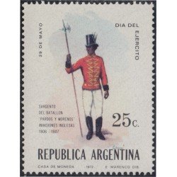 Argentina 923 1972 Día del Ejército MNH