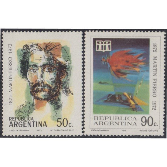 Argentina 932/33 1972 Año Internacional del Libro MNH Argentina 932/33 1972 Año Internacional del Libro MNH