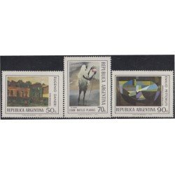 Argentina 962/64 1974 Pinturas Argentina MNH Argentina 962/64 1974 Pinturas Argentina MNH