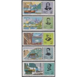 Argentina 1012/1016 1975 Pioneros de Tierras Australes MNH