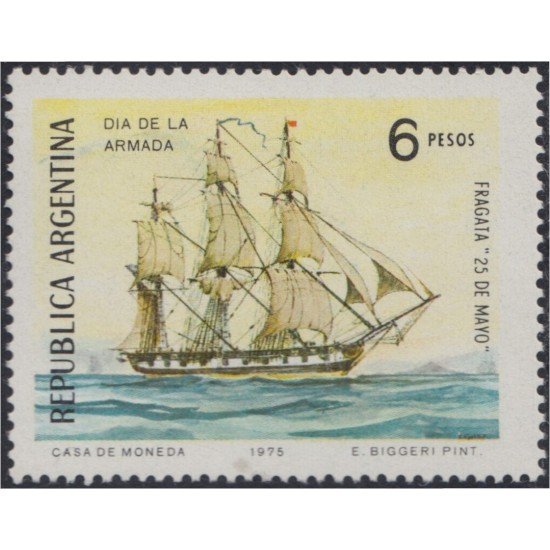 Argentina 1019 1975 Día de la Marina MNH
